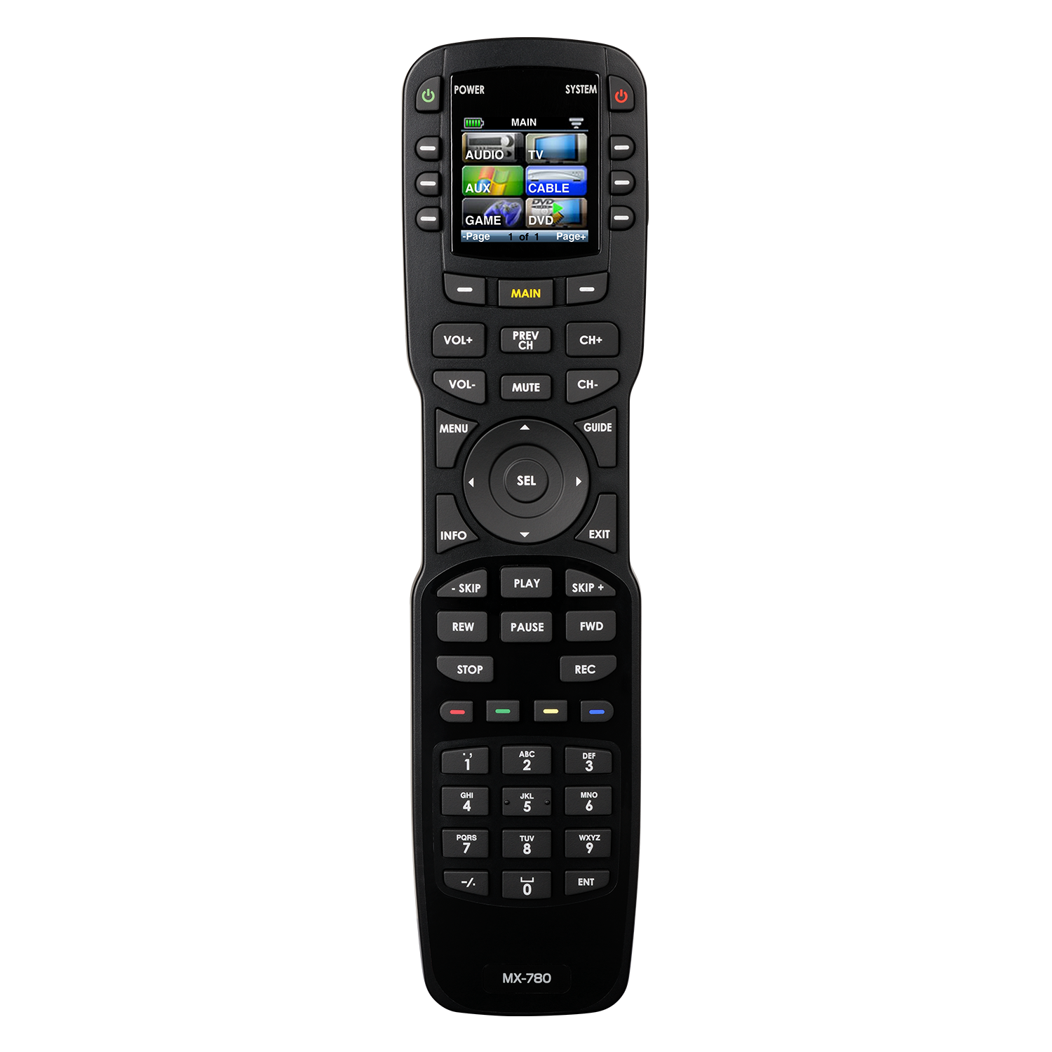 URC MX-780 Universal Remote Control With RF Base Complete Control Package