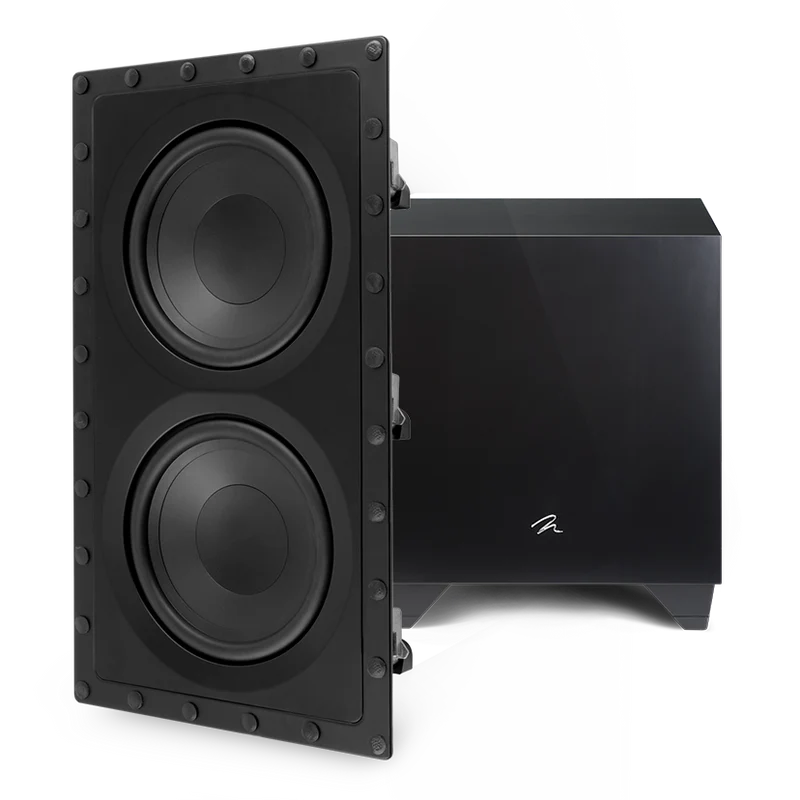 Martin Logan Dynamo IW-S In-Wall Subwoofer with a Sealed, Fire Rated Enclosure (Demo) With MP500 Subwoofer Amplifier (Demo)