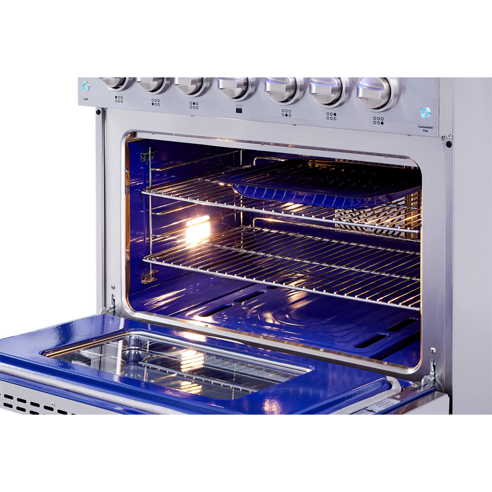 36 Inch Pro Stainless Dual Fuel Range (add 220V cord)