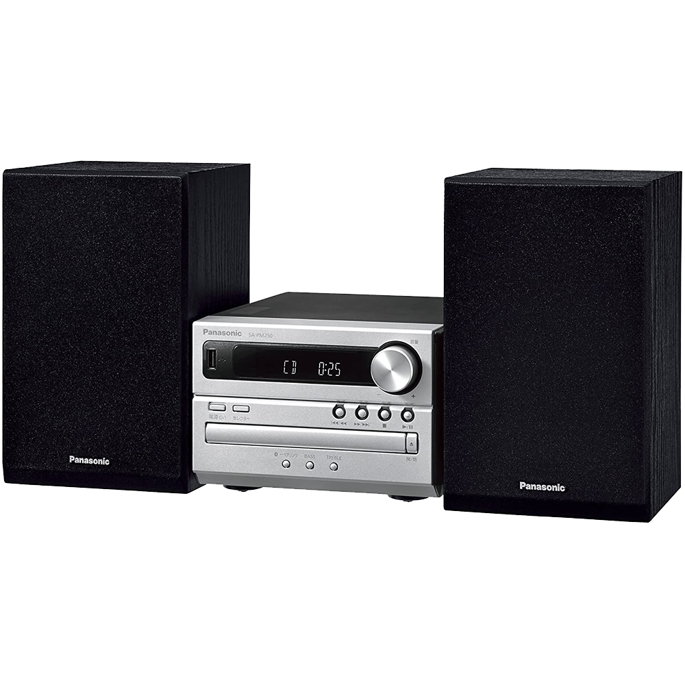 Panasonicミニコンポ,SA-PM250 Bluetooth,USB,CD Amazon.com: Panasonic CD Stereo System USB Memory
