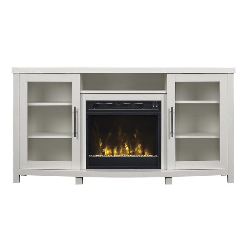 Bell'O White Stand With Fireplace Insert 54"