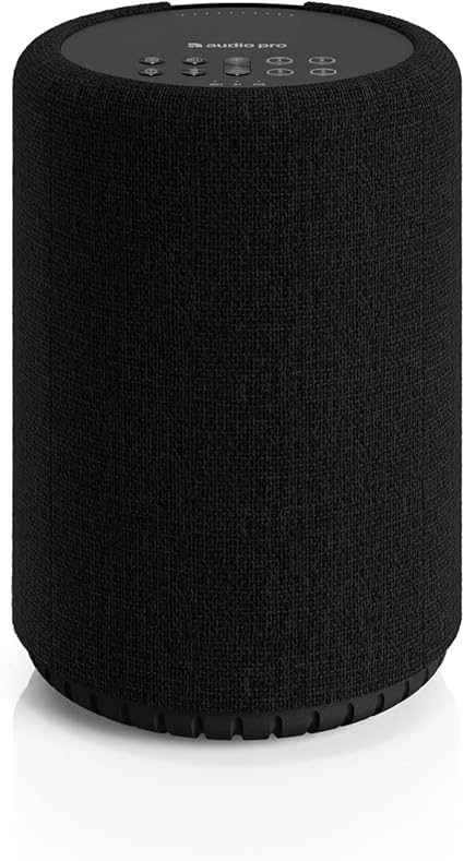 WIiM A10 Audio Pro A10 MKII Wireless Multiroom Speaker, WiiM Edition  High Fidelity, Bluetooth, WiFi | Compatible with Air Play 2, Google Cast, Siri, WiiM Home App, Stream Spotify, Tidal & More, Black