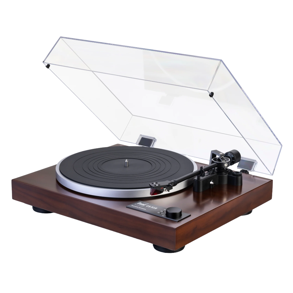 Dual CS 518W  Manual Turntable With The Classic Dual Tonearm Walnut (Demo Unit)