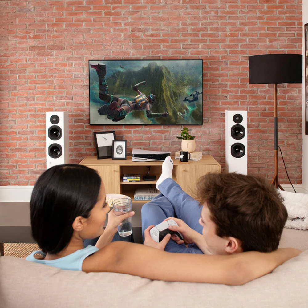 KIN PLAY TOWER II Bluetooth Amplified Tower Speaker Hdmi Arc (pair)