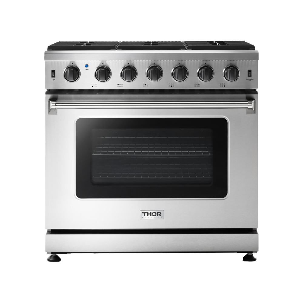 36 Inch Professional Stainless Steel Gas Range