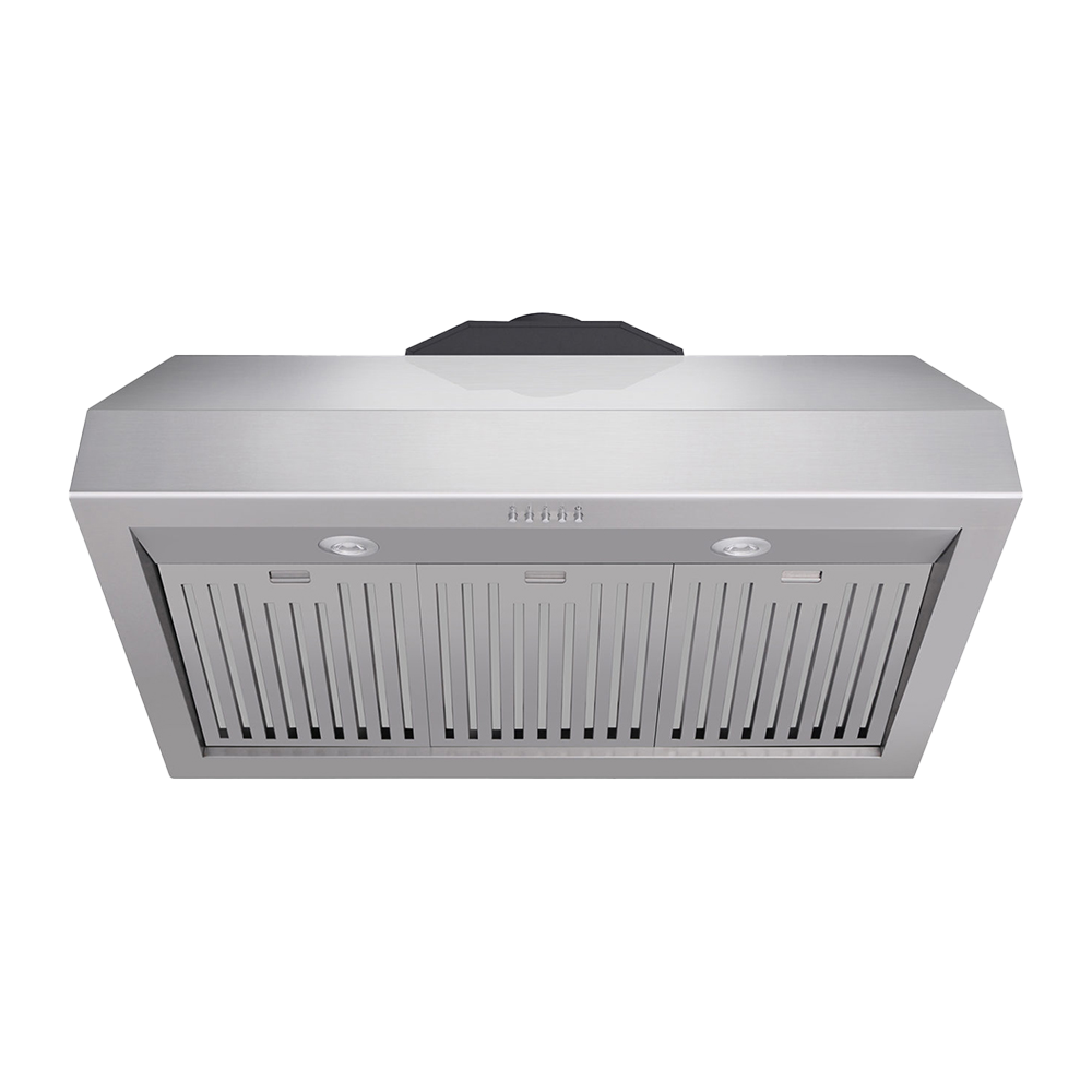 "36 "" Pro Style Stainless Steel Under Cabinet Range Hood with Anti-Fingerprint Finish 16.5"" High"