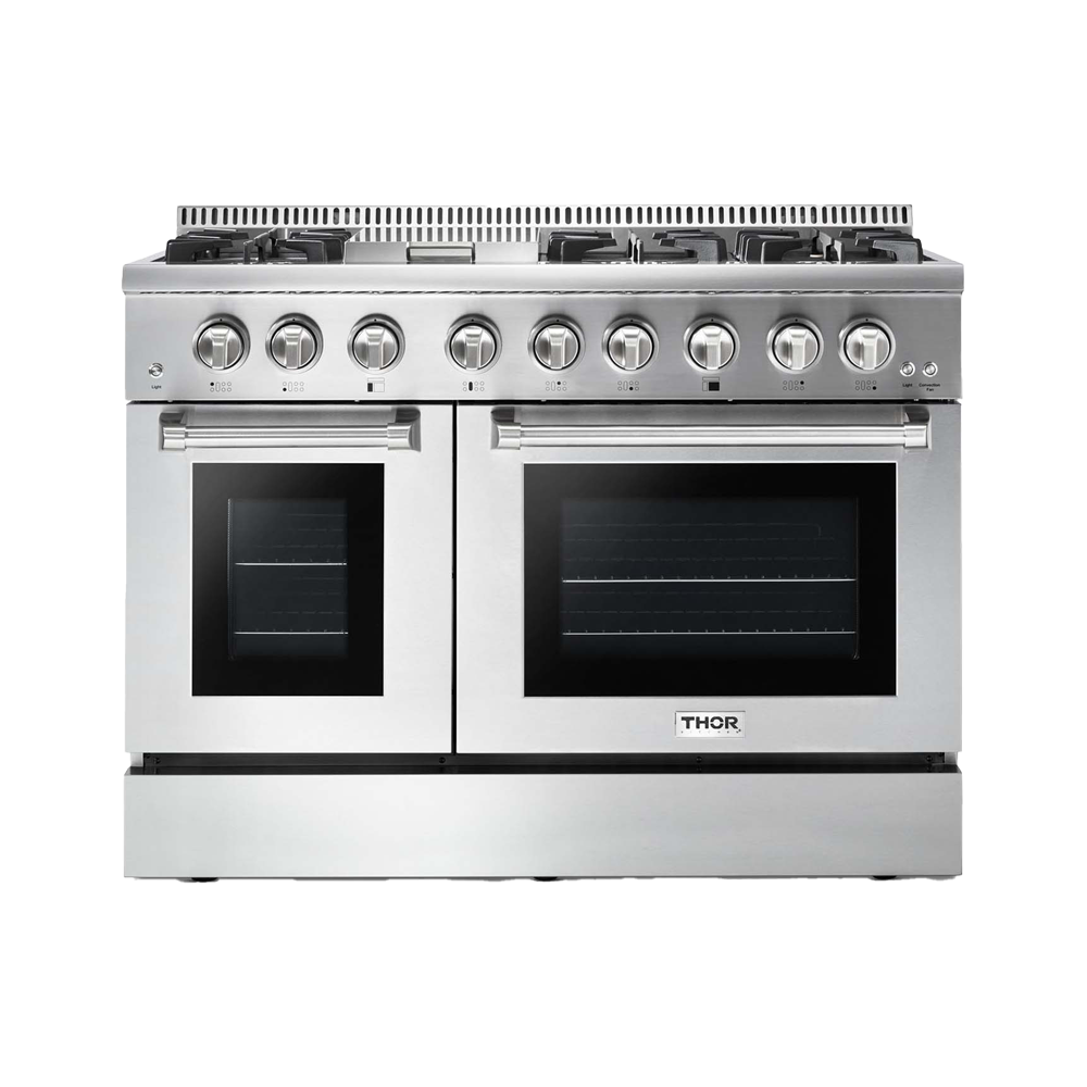 48 Inch Pro SS Dual Fuel Range with Griddle (add 220V cord)