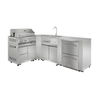 Modular Outdoor Kitchen Refrigerator Cabinet (KD Construction)