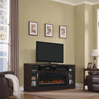 Bell'O Hutchinson TV Stand Electric Fireplace Oak