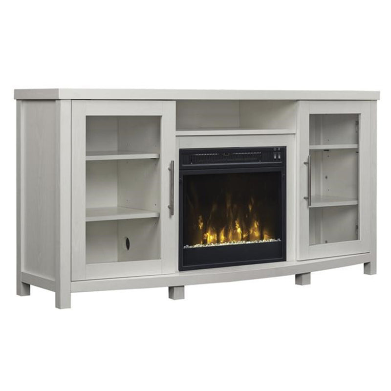 Bell'O White Stand With Fireplace Insert 54"