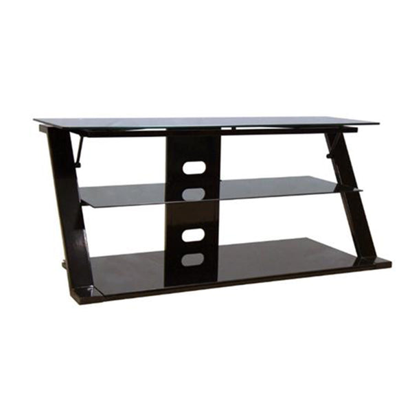 Bell'O PVS25160 3-Shelf Black Glass Stand